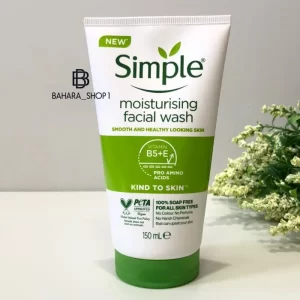 به کمک ژل شستشو صورت سیمپل مدل Moisturising